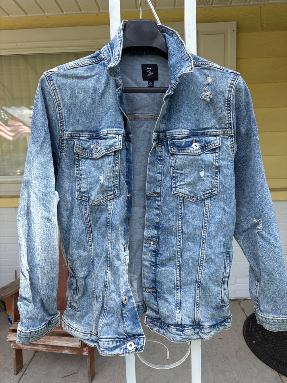 art class Light Blue Distressed Denim Jacket
